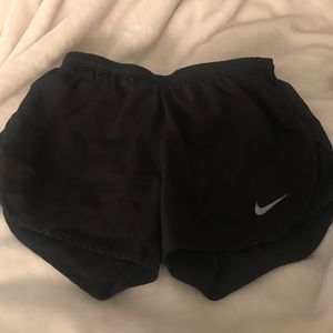Black nike running shorts